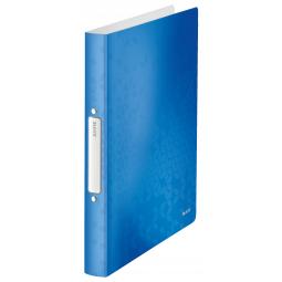 Leitz WOW 2-O Ring binder A4 Polypropylene 25mm Blue Metallic Pack of 10
