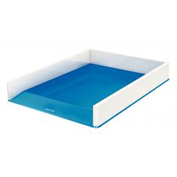 Leitz WOW Duo Colour Letter Tray A4 Blue 53611001