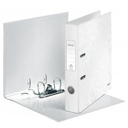 Leitz WOW Lever Arch File A4 50mm Pearl White Pack of 10