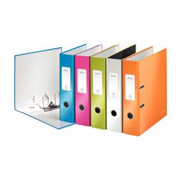 Leitz Wow Lever Arch File A4 80mm Assorted Pack of 10