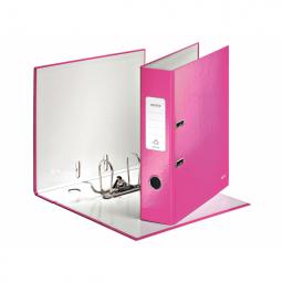 Leitz Wow Lever Arch File A4 80mm Pink Pack of  10
