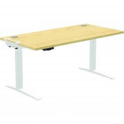 Fellowes Levado Height Adjustable Desk Maple 1600mm 9709401