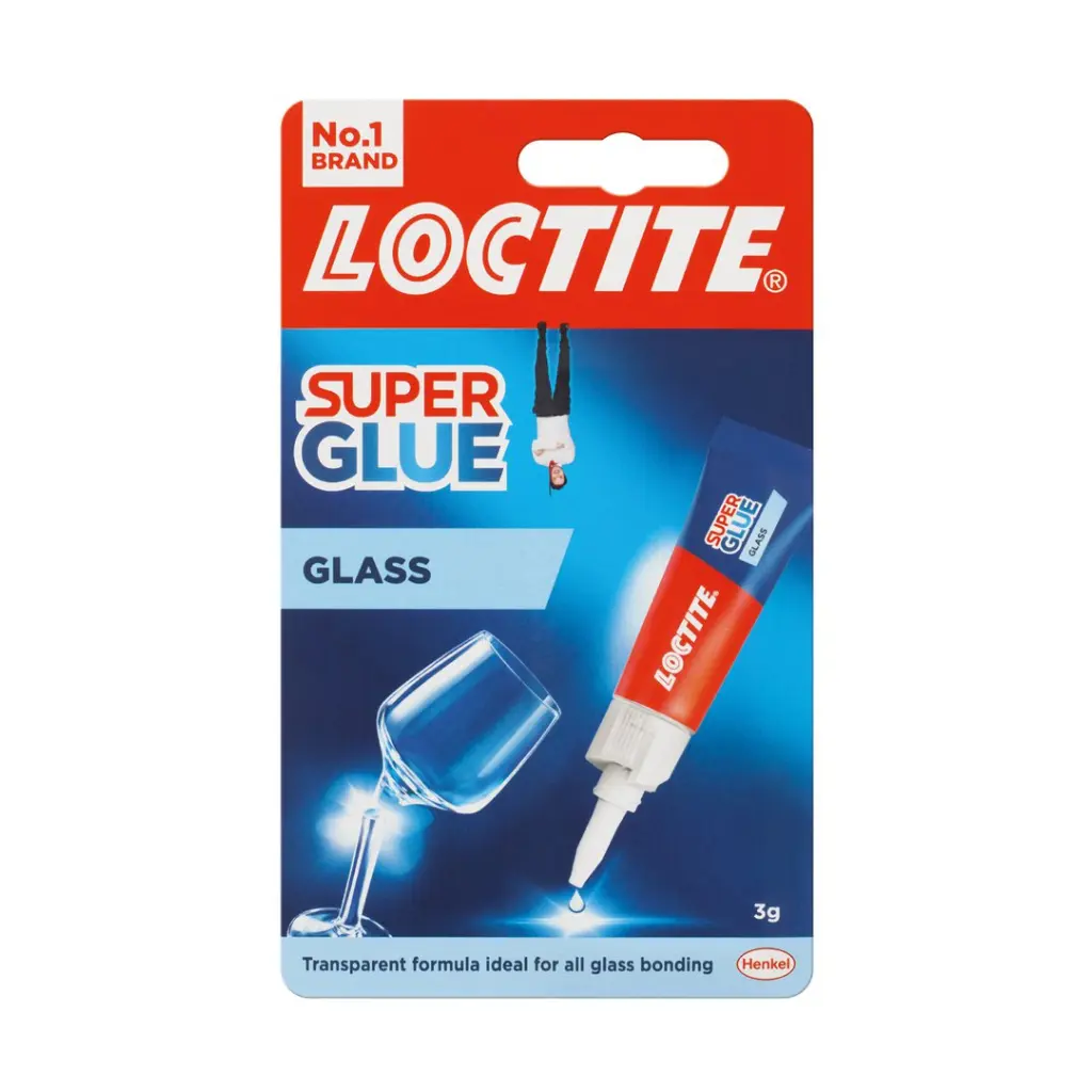 Loctite Glass Bond Super Glue 3g Transparent - 2979522