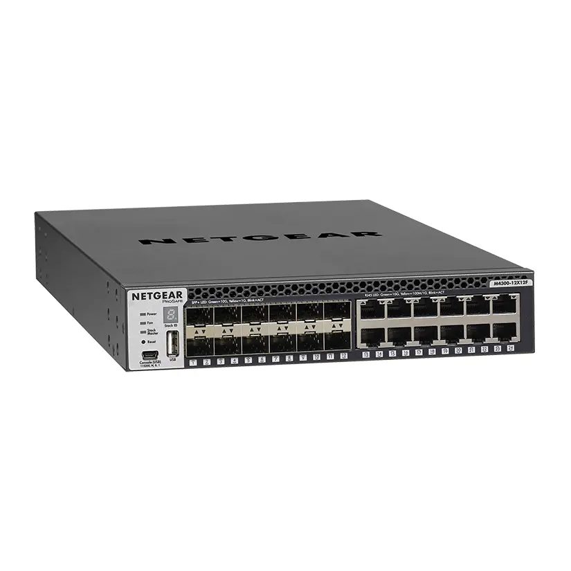 Netgear M4300 12X12F Managed 10G Ethernet Switch