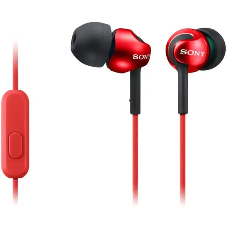 Sony MDR-EX110AP Wired 3.5mm Connector Red Earphones