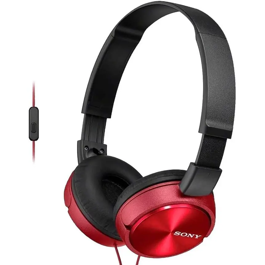 Sony MDR-ZX310 Wired 3.5mm Jack Red Folding Headphones