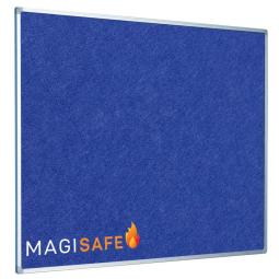 Magiboards Fire Retardant Aluminium Frame Felt Noticeboard 1200x900mm