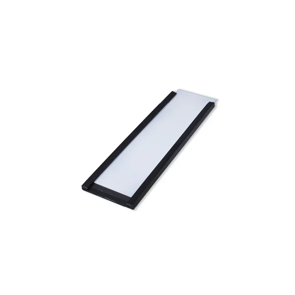 Beaverswood Magnetic PVC Label Holder (Clear) With White Card For Shelving and Racking H25mmxW80mm (Pack 100) - ML28