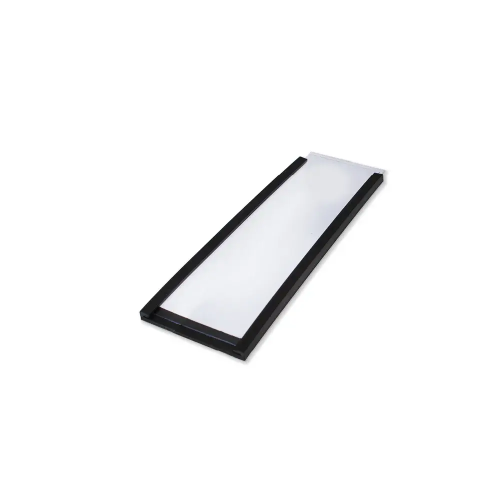 Beaverswood Magnetic PVC Label Holder (Clear) With White Card For Shelving and Racking H30mmxW80mm (Pack 100) - ML38