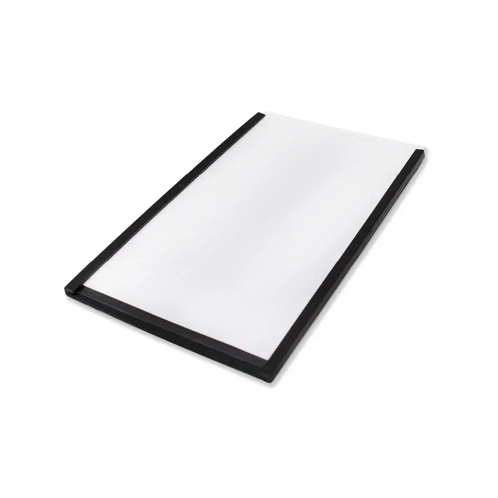 Beaverswood Magnetic PVC Label Holder (Clear) With White Card For Shelving and Racking H60mmxW100mm (Pack 100) - ML610