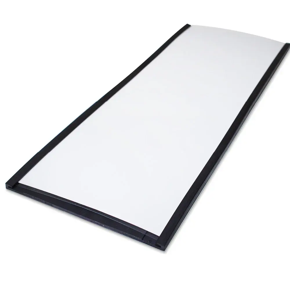 Beaverswood Magnetic PVC Label Holder (Clear) With White Card For Shelving and Racking H80mmxW200mm (Pack 50) - ML820