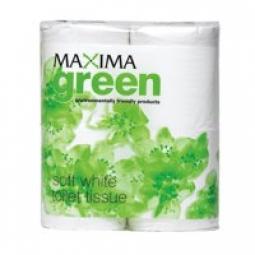 Maxima Green Toilet Roll White (Pack 48)