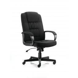 Moore Executive Fabric Chair Black with Arms EX000043