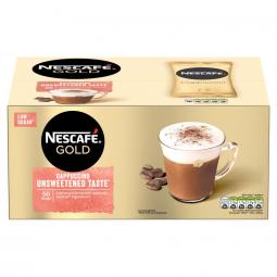Nescafe Gold Cappuccino Unsweetened Sachets (Pack 50)