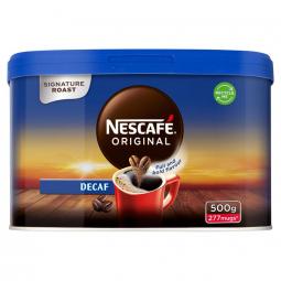 Nescafe Original 500g Coffee Granules Decaffeinated Tin