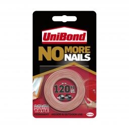 Unibond No More Nails Ultra Strong Double Sided Mounting Tape Permanent 19mm x 1.5m (Roll) - 2675760