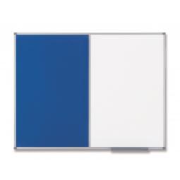 Nobo Classic Combi-Board Magnetic Drywipe/Felt Blue 900x1200mm