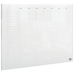 Nobo Transparent Acrylic Mini Whiteboard Weekly Planner Desktop or Wall Mounted A4 1915614