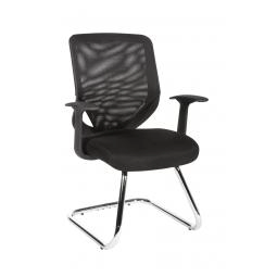 Nova Cantilever Mesh Back Reception/Boardroom/Visitors Chair Black - 1102