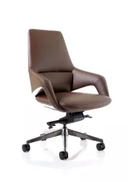 Olive High Back Executive PU Vegan Leather Office Chair Brown - EX000260