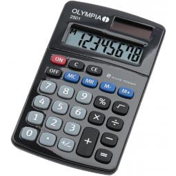 Olympia 2501 8 Digit Desk Calculator Black 40185