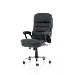 Ontario Faux Leather Executive Office Chair Black - EX000237 -