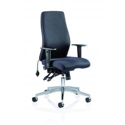 Onyx Black Fabric Without Headrest With Arms OP000095