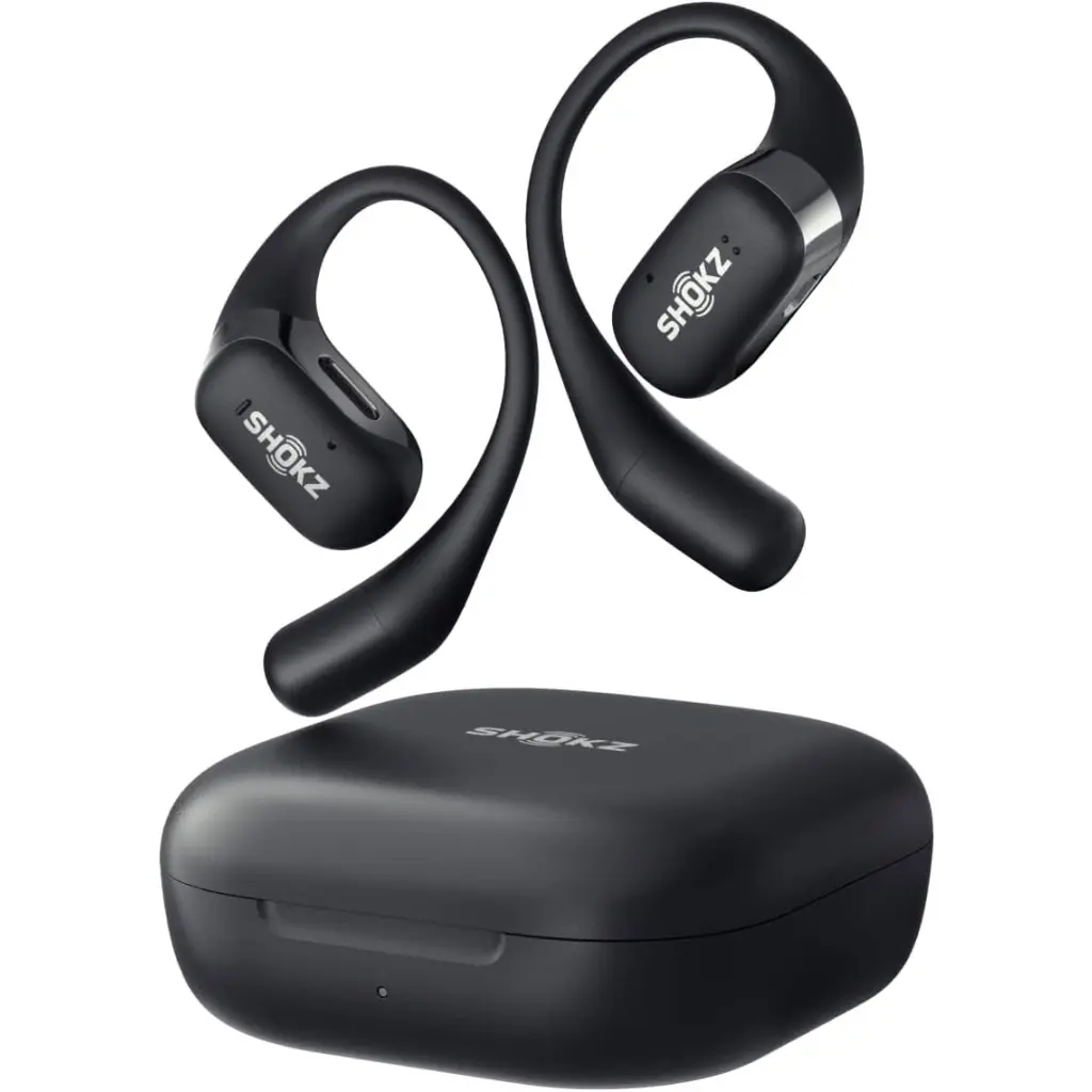 Shokz OpenFit Black True Wireless Earbuds with Charging Case