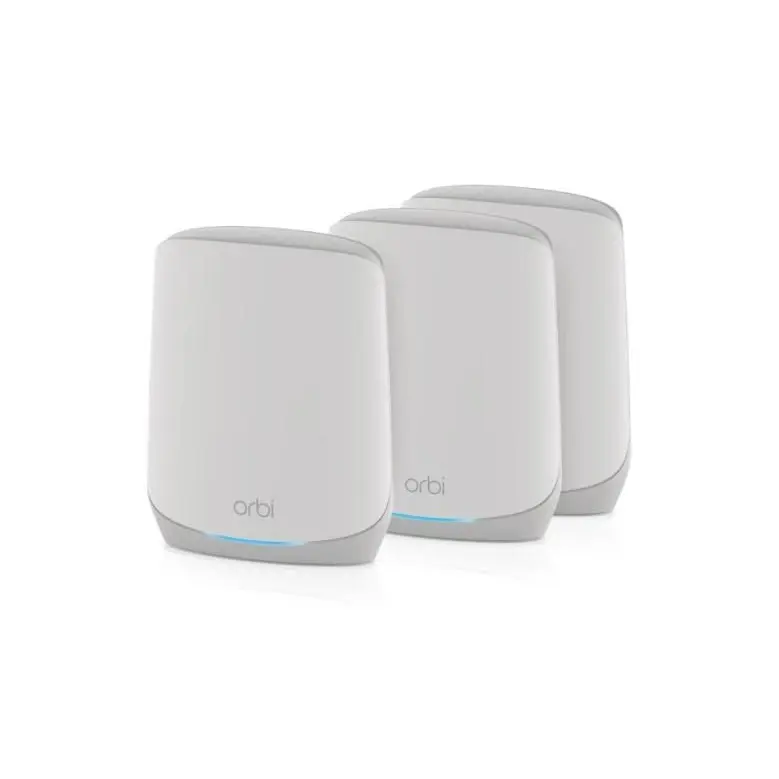 NETGEAR Orbi RBK762S Tri-band AX5400 WiFi 6 Whole Home Mesh WiFi System 3 Pack