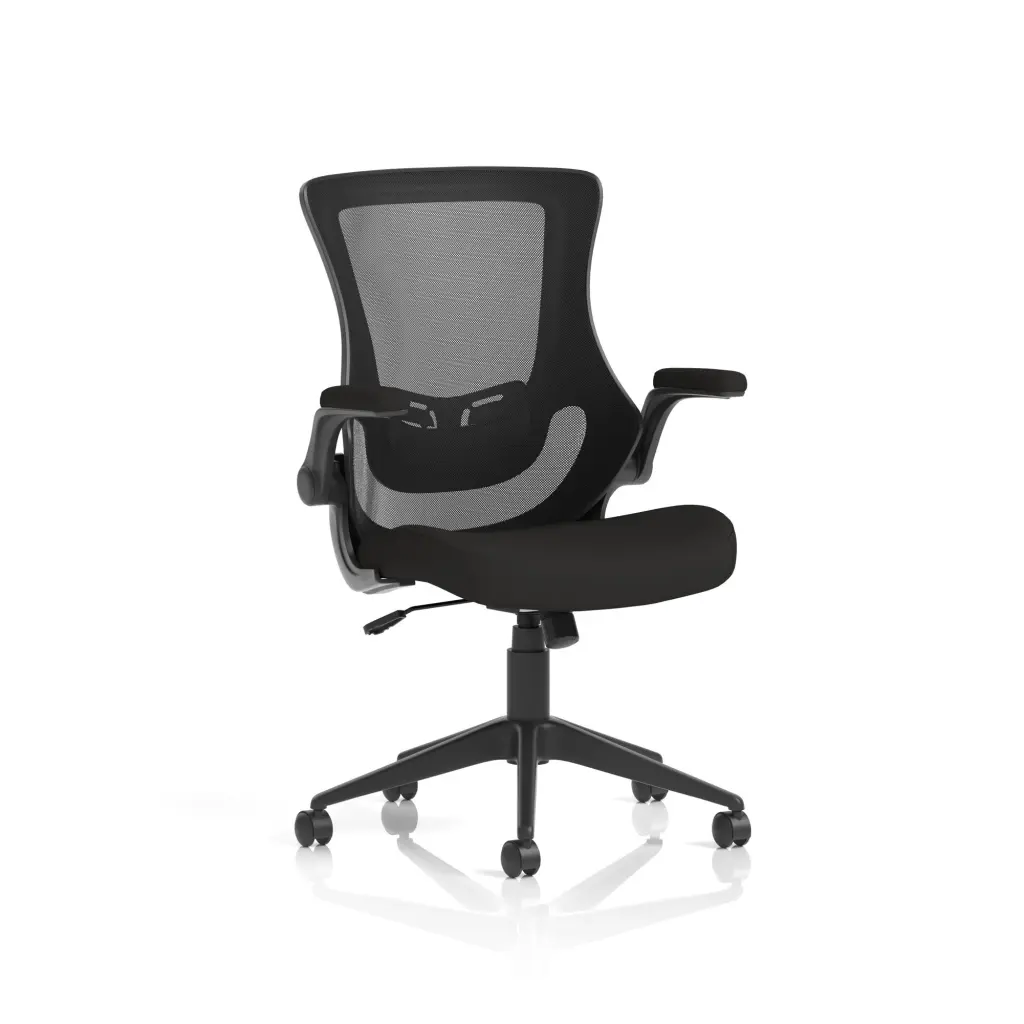 Dynamic Orbit High Mesh Back Task Office Chair With Black Seat and Flip Up Arms - OP000326