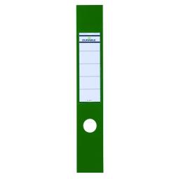 Ordofix Lever Arch Spine Labels PVC 60 x 390mm Green Pack of 10