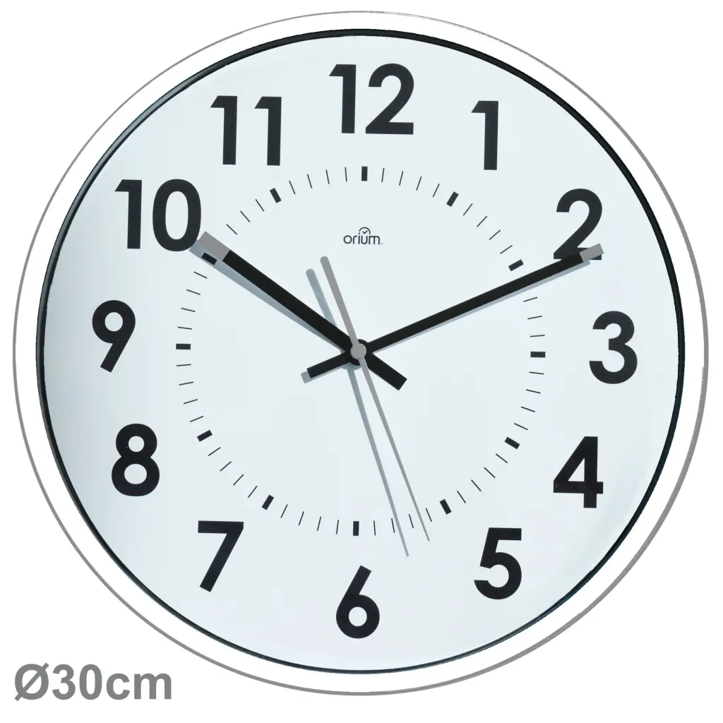 CEP Orium by Cep Silent Quartz Wall Clock 300mm White - 2112470021