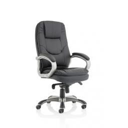Oscar High Back Faux Leather Executive Office Chair Black EX000243