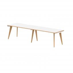 Oslo 1400mm Single Row 2 Person Desk White Top OSL0120