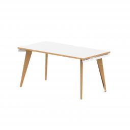 Oslo 1400mm Single Starter Desk White Top White Frame OSL0119