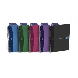 Oxford A5 Metallic Wirebound Notebook Pack of 5