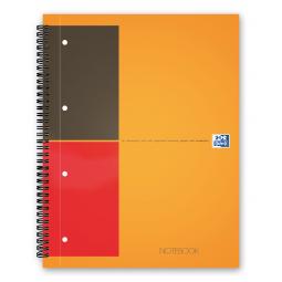 Oxford International Wirebound Notebook A4+ Perforated 160 Page Orange