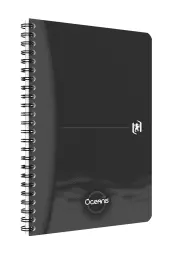 Oceanis A5 Twin Wire Notebook Ruled Black - 400180064