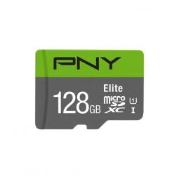 PNY 128GB Elite CL10 UHS1 MicroSDXC and Adapter