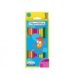 Paper Mate Childrens Colouring Pencils Pre-Sharpened Coloured Pencils Assorted Colours (Pack 12) 2166490