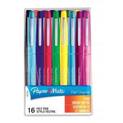 Paper Mate Flair Felt Tip Assorted Pack of 16
