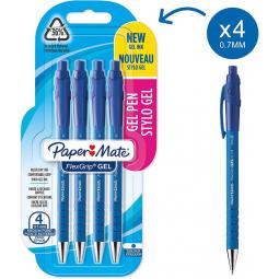 Paper Mate Flexgrip Gel Blue Pack of 4