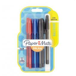 Paper Mate Inkjoy 100 Ballpoint Pen Assorted Pack 8