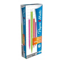Paper Mate Non Stop Mechanical Pencil HB 0.7mm Assorted Pack of 12