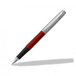 Parker Jotter Fountain Pen Red Finish Blue and Black Ink 