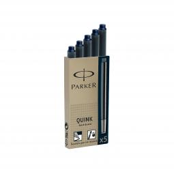 Parker Quink Fountain Pen Refills Cartridges Blue/Black Pack of 5