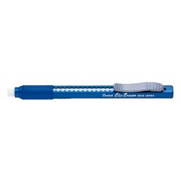 Pentel Clic Eraser Pen Transparent Blue Pack of 12