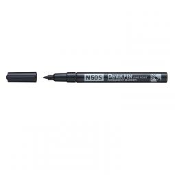 Pentel N50S-A Fine Tip Bullet Marker Pen Black Pack of 12
