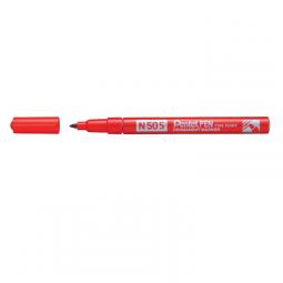 Pentel N50S-B Fine Tip Bullet Marker Pen Red Pack of 12