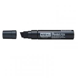 Pentel N50XL-A Jumbo Chisel Tip Marker Black Pack of 6